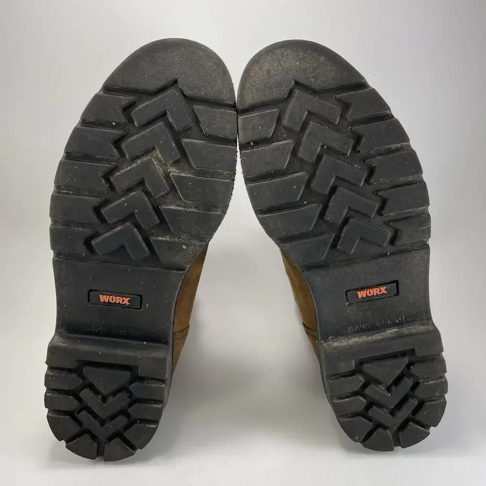 Worx by Red Wing 5606 Steel Toe Work Boots Mens Size 10.5 M Brown Leather EH